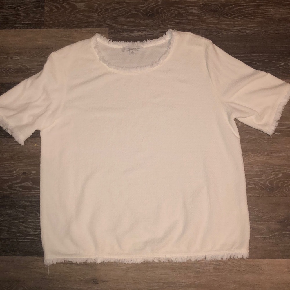 Cute white fringe blouse